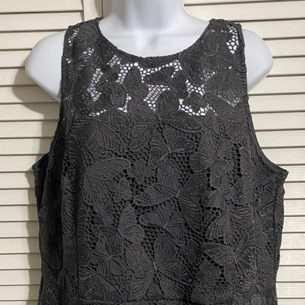 Ann Taylor Butterfly Lace Sheath Dress